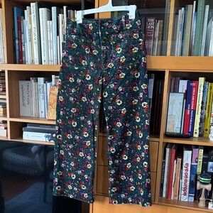 Anthropologie Collette Floral Ankle Pants